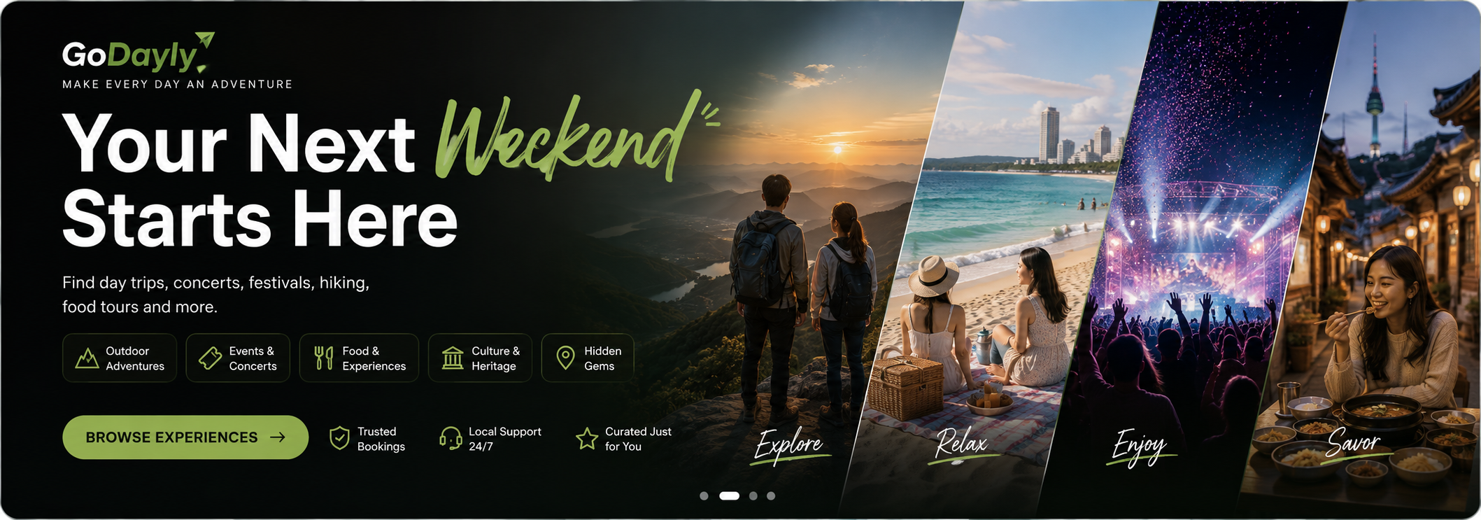 Homepage banner