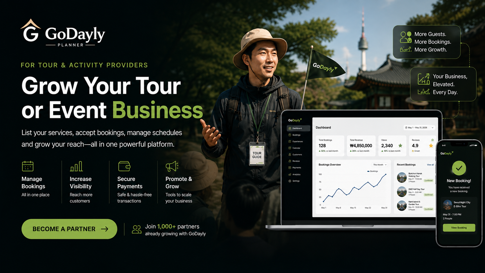Homepage banner